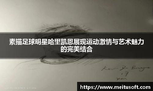 素描足球明星哈里凯恩展现运动激情与艺术魅力的完美结合